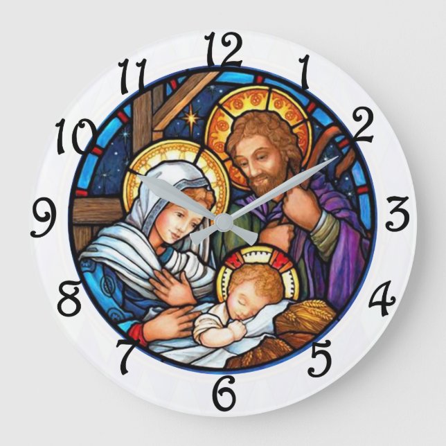Reloj Redondo Grande Natividad (Anverso)