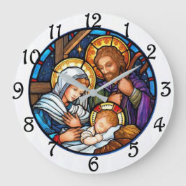 Reloj Redondo Grande Nativity