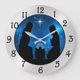 Reloj Redondo Grande Nativity Large Clock