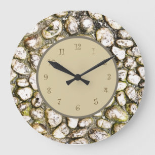 Reloj Redondo Grande Natural Stone Look