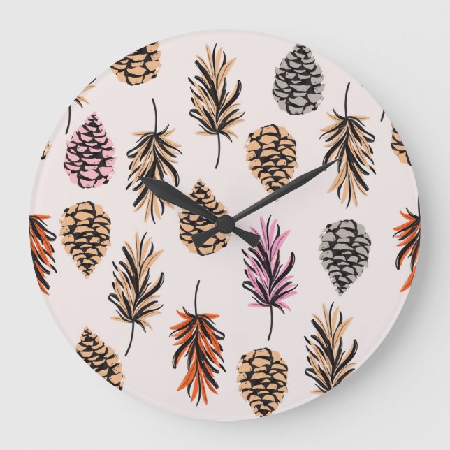 Reloj Redondo Grande Naturaleza del Otoño: la moda de la Viña sin Marea (Anverso)