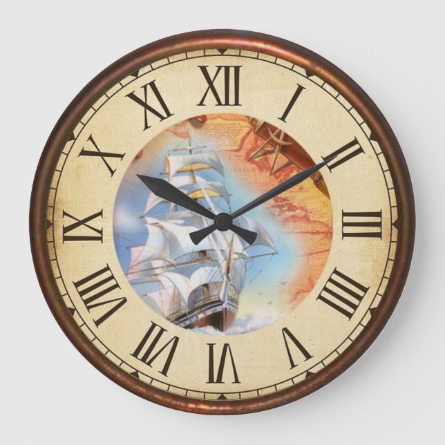 Reloj Redondo Grande Náutico (Anverso)