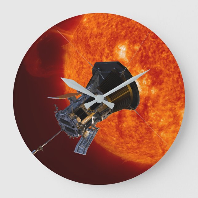 Reloj Redondo Grande Nave espacial Parker Solar Probe (Anverso)