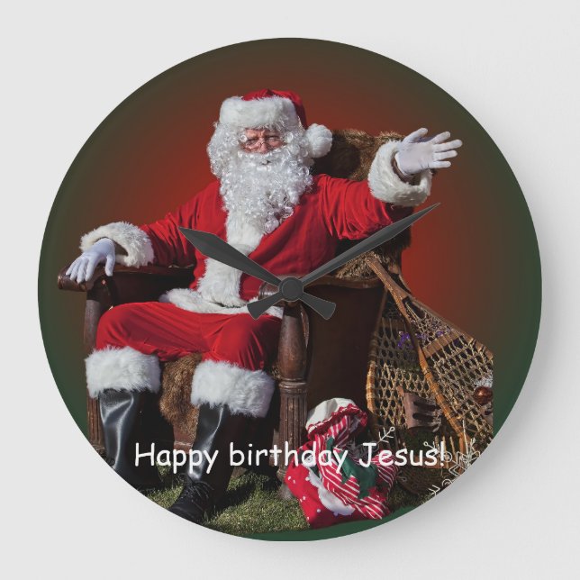 RELOJ REDONDO GRANDE NAVIDAD (Anverso)