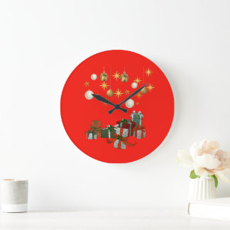 Reloj Redondo Grande Navidad Chic