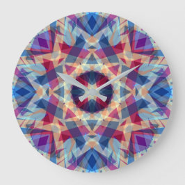 Reloj Redondo Grande Navidad estrella jolly azul diversión morado amari