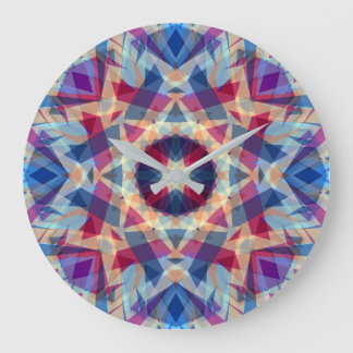 Reloj Redondo Grande Navidad estrella jolly azul diversión morado amari