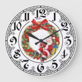 Reloj Redondo Grande Navidades