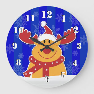 Reloj Redondo Grande Navidades amables y divertidos