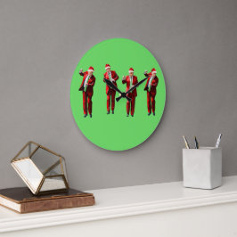 Reloj Redondo Grande Navidades bailarines de Donald Trump MAGA