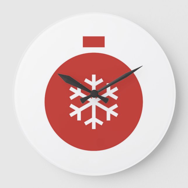 Reloj Redondo Grande Navidades Ball Large Clock (Anverso)