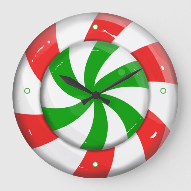 Reloj Redondo Grande Navidades Candy (Anverso)