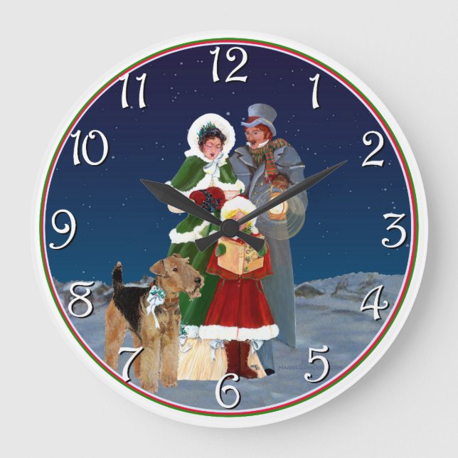 Reloj Redondo Grande Navidades Carols (Anverso)