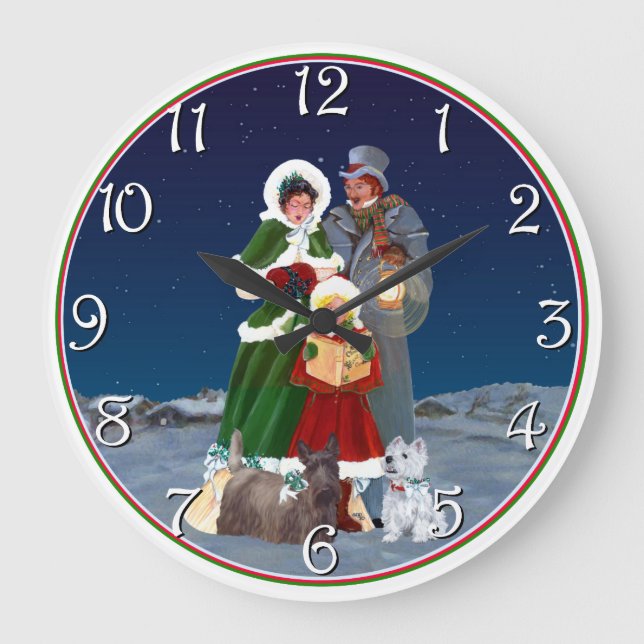 Reloj Redondo Grande Navidades Carols (Anverso)