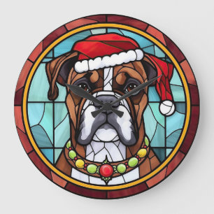 Reloj Redondo Grande Navidades de Boxer Seted Glass