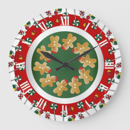 Reloj Redondo Grande Navidades de Sweet Gingerbread
