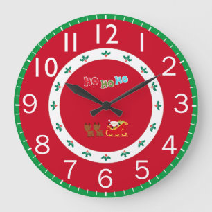 Reloj Redondo Grande Navidades festivos