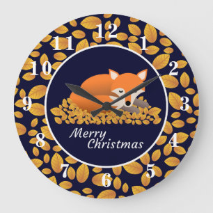 Reloj Redondo Grande Navidades Fox