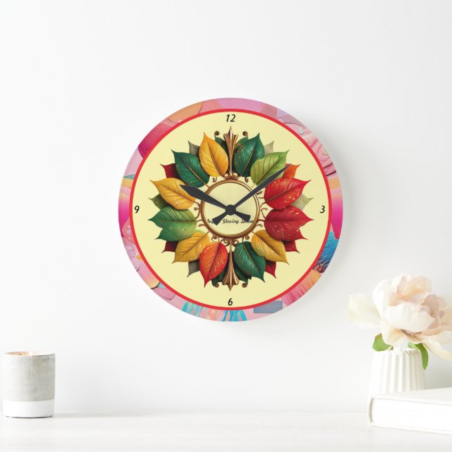 Reloj Redondo Grande "Navidades Leafy Magic" (Hogar)