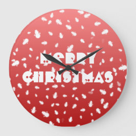 Reloj Redondo Grande Navidades Snowman