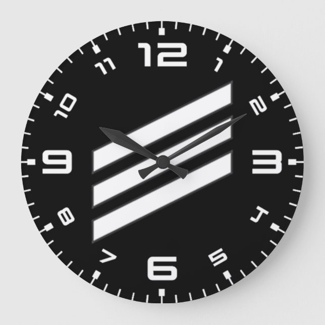 Reloj Redondo Grande Navy Rank E-3 Seaman (Anverso)