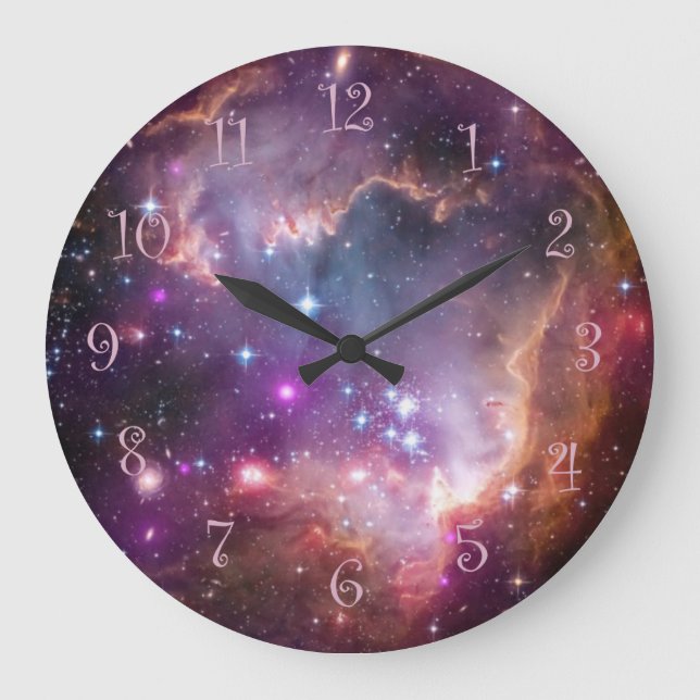 Reloj Redondo Grande Nebulosa (Anverso)