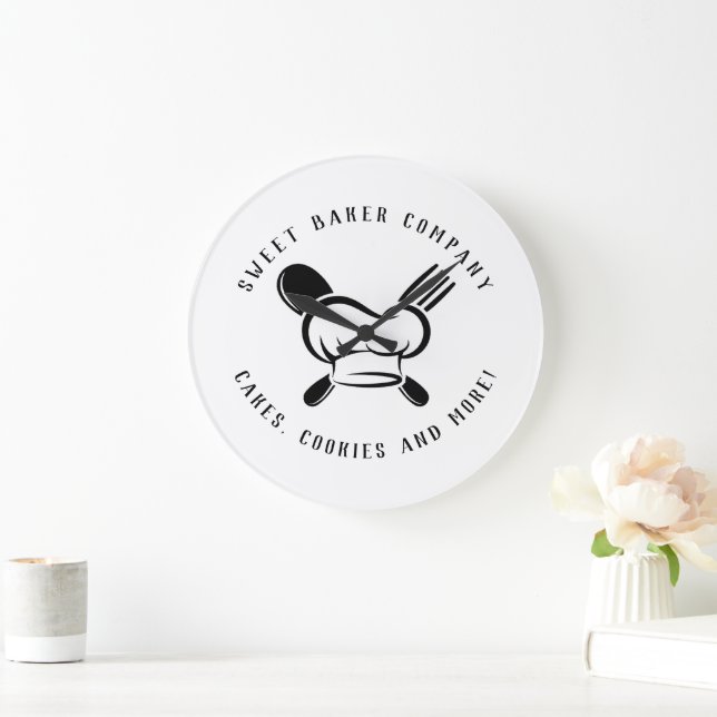 Reloj Redondo Grande Negocio Moderno de Panadería Dulce (Hogar)