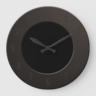 Reloj Redondo Grande Negro de Minimalistic Guay todo