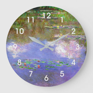 Reloj Redondo Grande Nenúfares, Las Nubes,