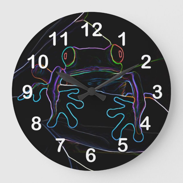 Reloj Redondo Grande Neon Hopper (Anverso)