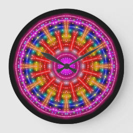 Reloj Redondo Grande Neon Medallion