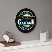 Neon Naranja Turquoise Blue Garage Textos sobre ne