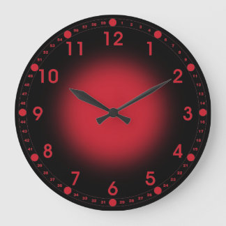Reloj Redondo Grande Neon Red