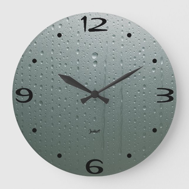 Reloj Redondo Grande New Home Perfect Bathroom Wall Steamed Timepiece  (Anverso)