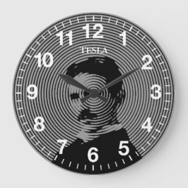 Reloj Redondo Grande Nikola Tesla