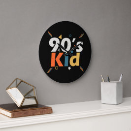 Reloj Redondo Grande Niño de los 90
