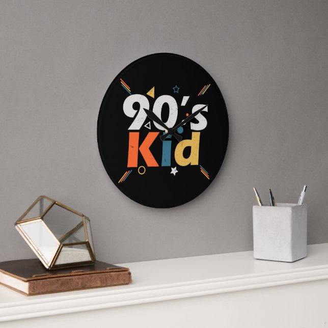 Reloj Redondo Grande Niño de los 90 (Oficina)