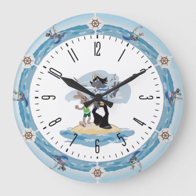 Reloj Redondo Grande Niños (Anverso)