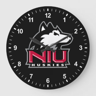 Reloj Redondo Grande NIU Huskies