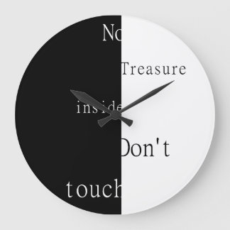 Reloj Redondo Grande No Hay Tesoro Dentro - No Tocar