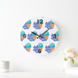 Reloj Redondo Grande no me hagas derretir helado