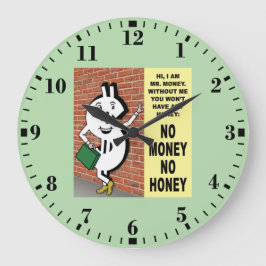 Reloj Redondo Grande No Money No Honey