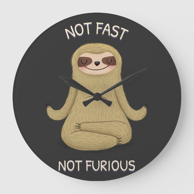 Reloj Redondo Grande No Rápido No Furioso   (Anverso)