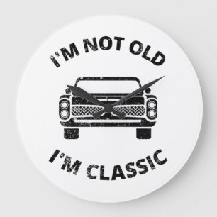 Reloj Redondo Grande No soy viejo soy clásico