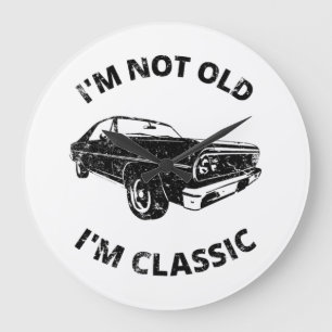 Reloj Redondo Grande No soy viejo soy clásico