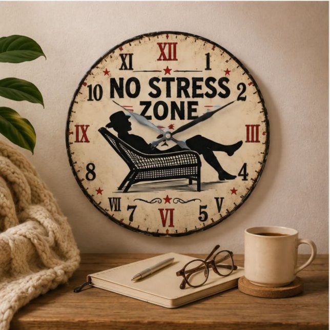 Reloj Redondo Grande No Stress Zone  (Subido por el creador)