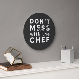 Reloj Redondo Grande No te metas con el chef