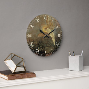 Reloj Redondo Grande Noche de San Juan de Grimshaw, Arte Victoriano Ant