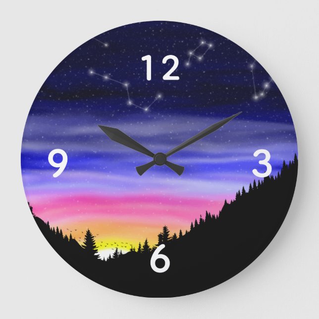 Reloj Redondo Grande Noche del Diamante (Anverso)