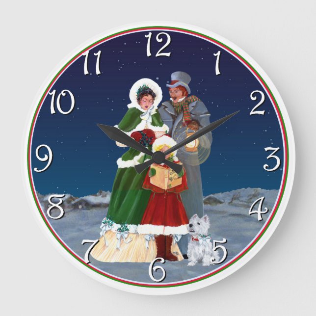 Reloj Redondo Grande Nochebuena (Anverso)